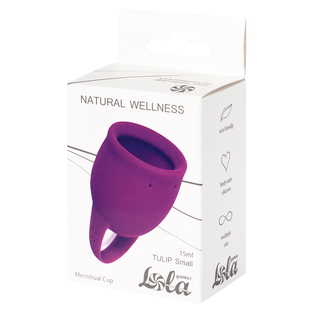 Менструальная чаша Lola Games Natural Wellness Tulip 15 мл, фиолетовая