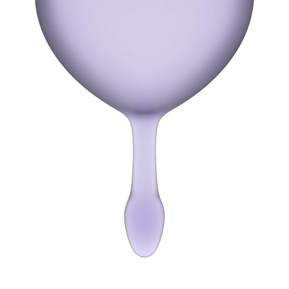 Менструальные чаши Satisfyer Feel Good, 2 шт в наборе, лиловый