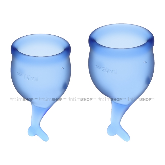 фото Менструальные чаши Satisfyer Feel Secure, 2 шт в наборе, синий