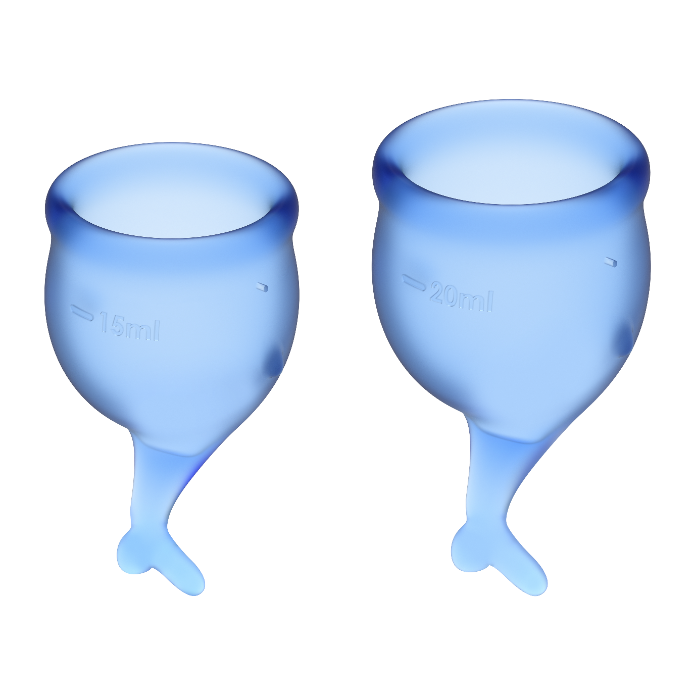 Менструальные чаши Satisfyer Feel Secure, 2 шт в наборе, синий