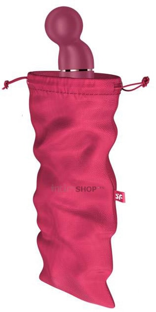 Мешочек Satisfyer Treasure Bag для хранения секс-игрушек XL, розовый - фото 1