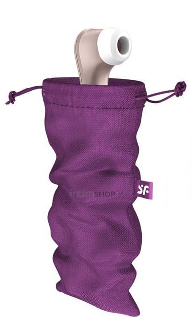 

Мешочек Satisfyer Treasure Bag для хранения секс-игрушек L, фиолетовый