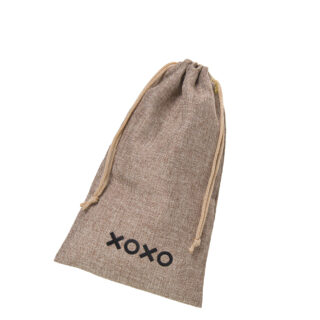 Мешочек XOXO для хранения секс игрушек 24.5 см, коричневый