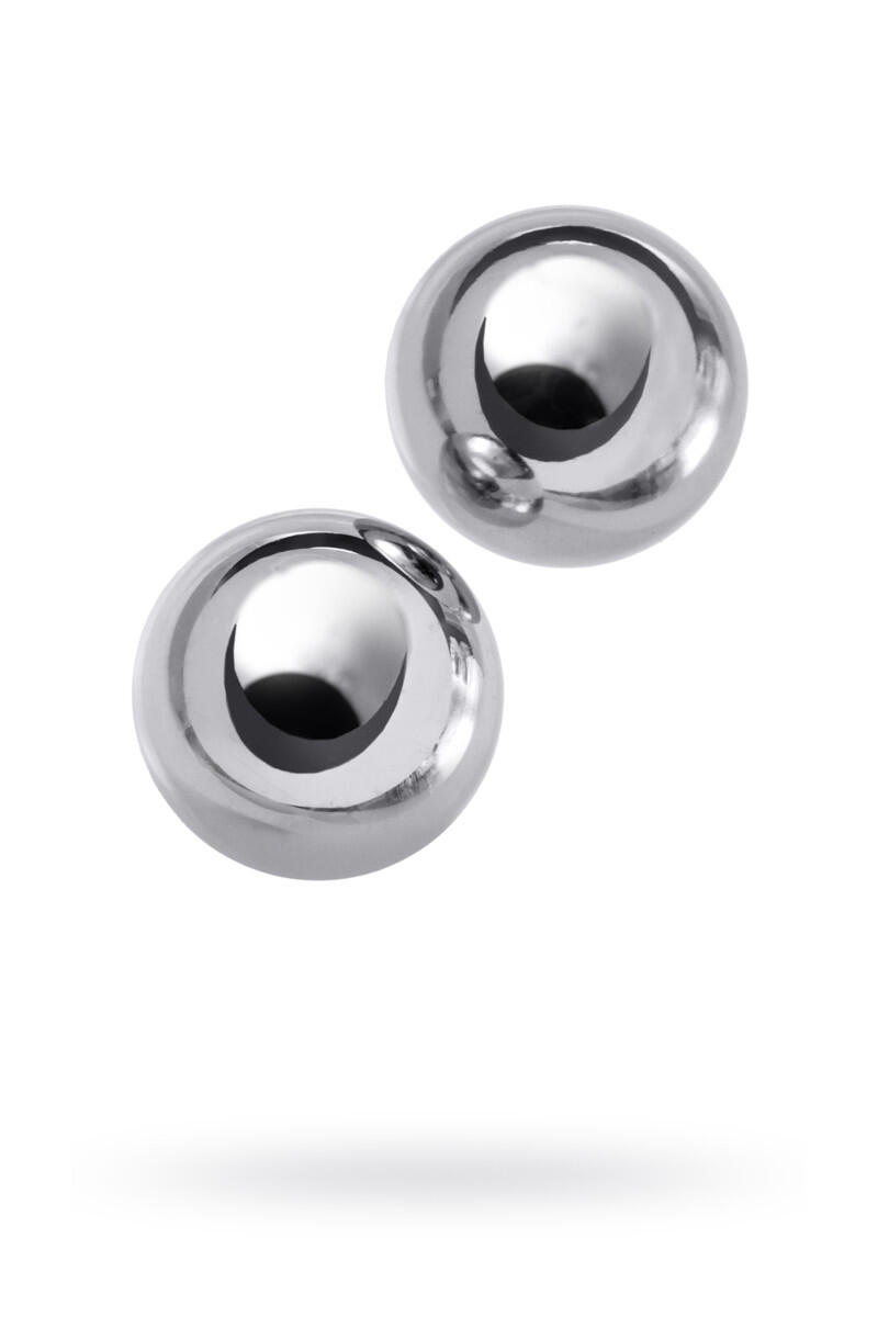 Металлические вагинальные шарики Toyfa Metal 2.5 см, серебристые