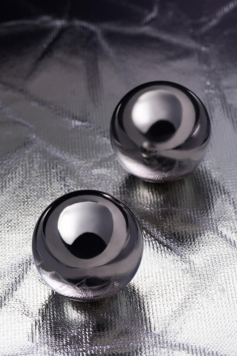 Металлические вагинальные шарики Toyfa Metal 2.5 см, серебристые