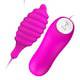 Мини-вибратор Baile Pleasure Shell с пультом ДУ, розовый
