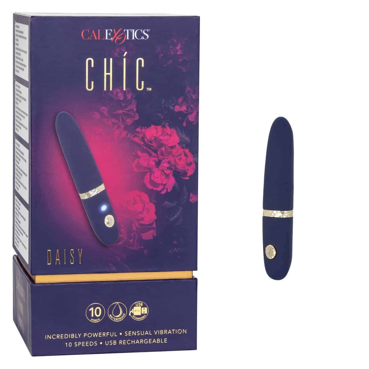 Вибропуля CalExotics Chic Daisy, синяя