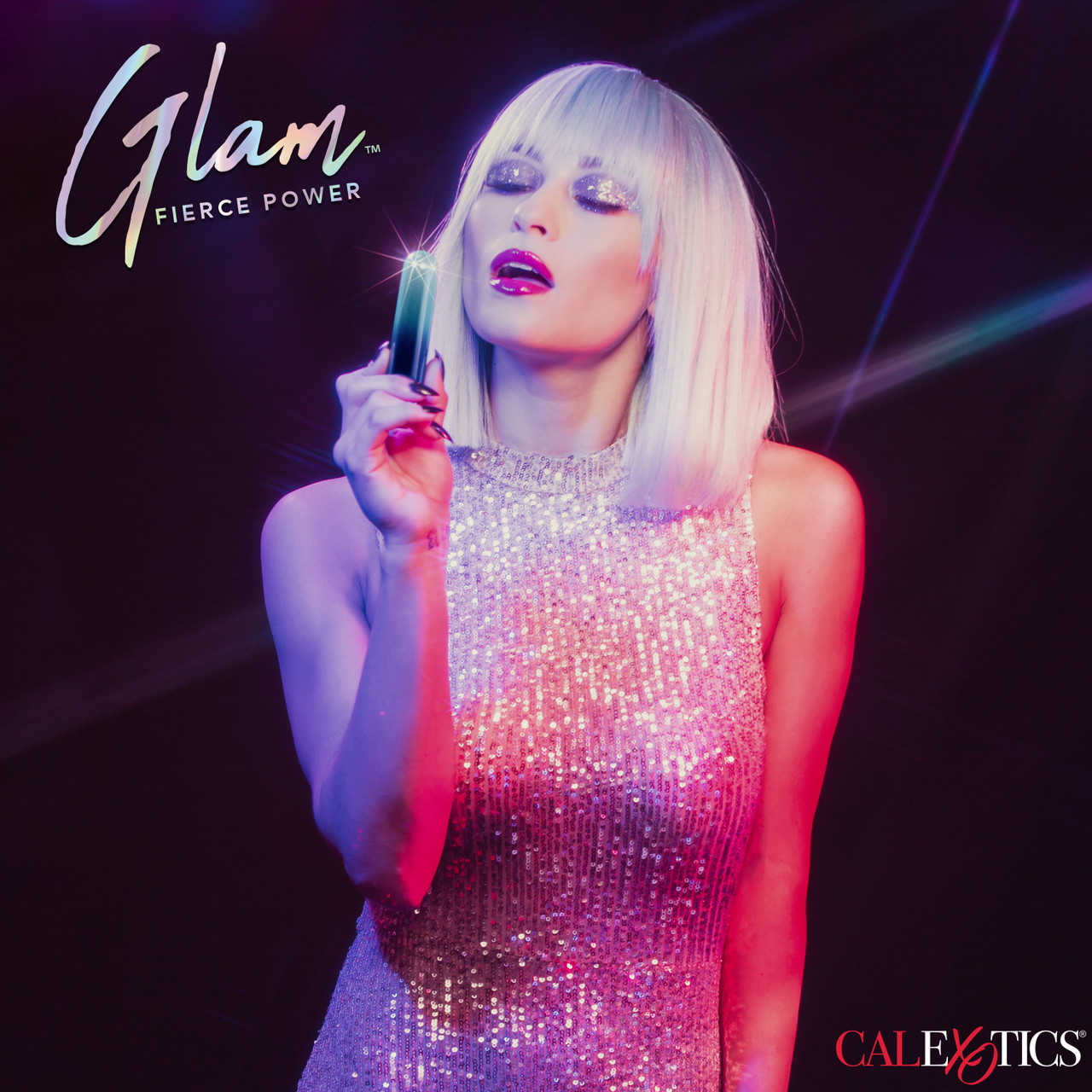 Вибропуля CalExotics Glam Vibe, голубая