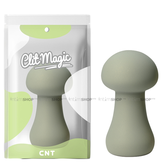 Мини-вибратор CNT Clit Magic Mushroom, зелёный - фото 2