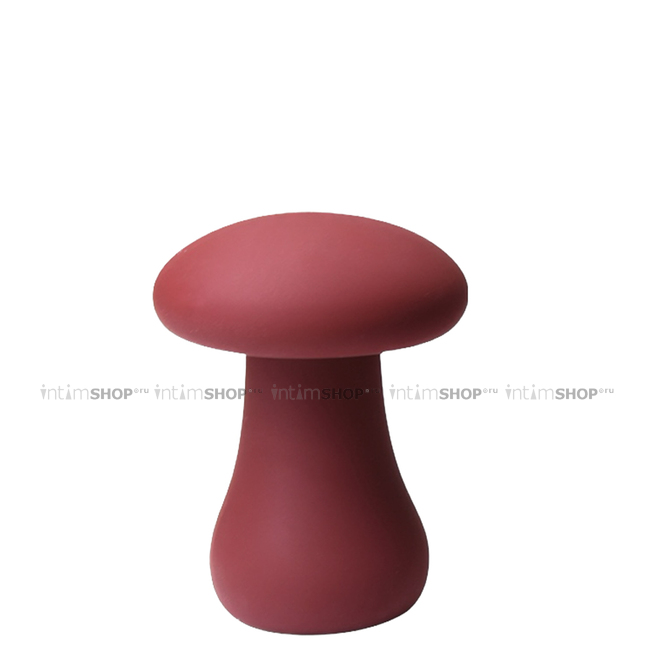 Мини-вибратор CNT Clit Magic Oyster Mushroom, красный - фото 1