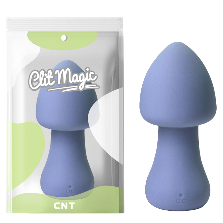 Мини-вибратор CNT Clit Magic Parasol Mushroom, синий