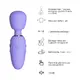 Мини-вибромассажер Nomi Tang Pocket Wand с насадками, лавандовый