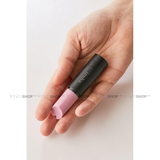 Минивибратор Iroha Stick в виде губной помады, лилово-чёрный - фото 2