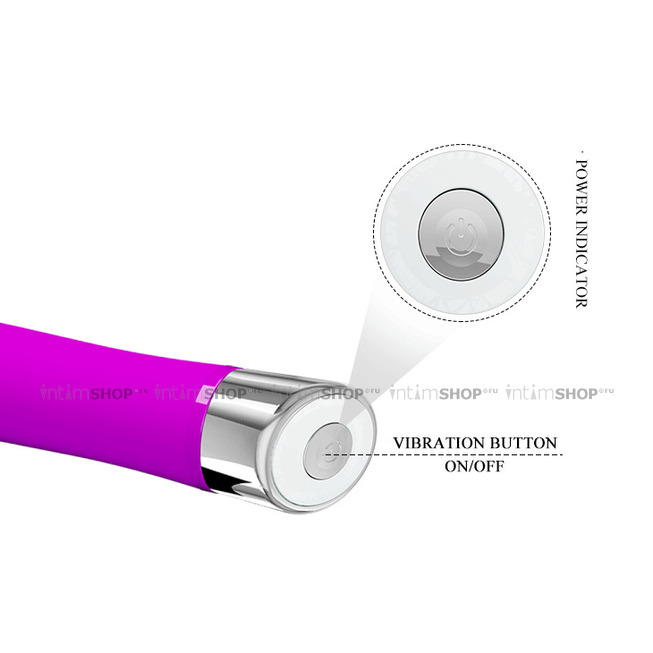 Минивибромассажер-пуля PrettyLove Sampson, фиолетовый от IntimShop
