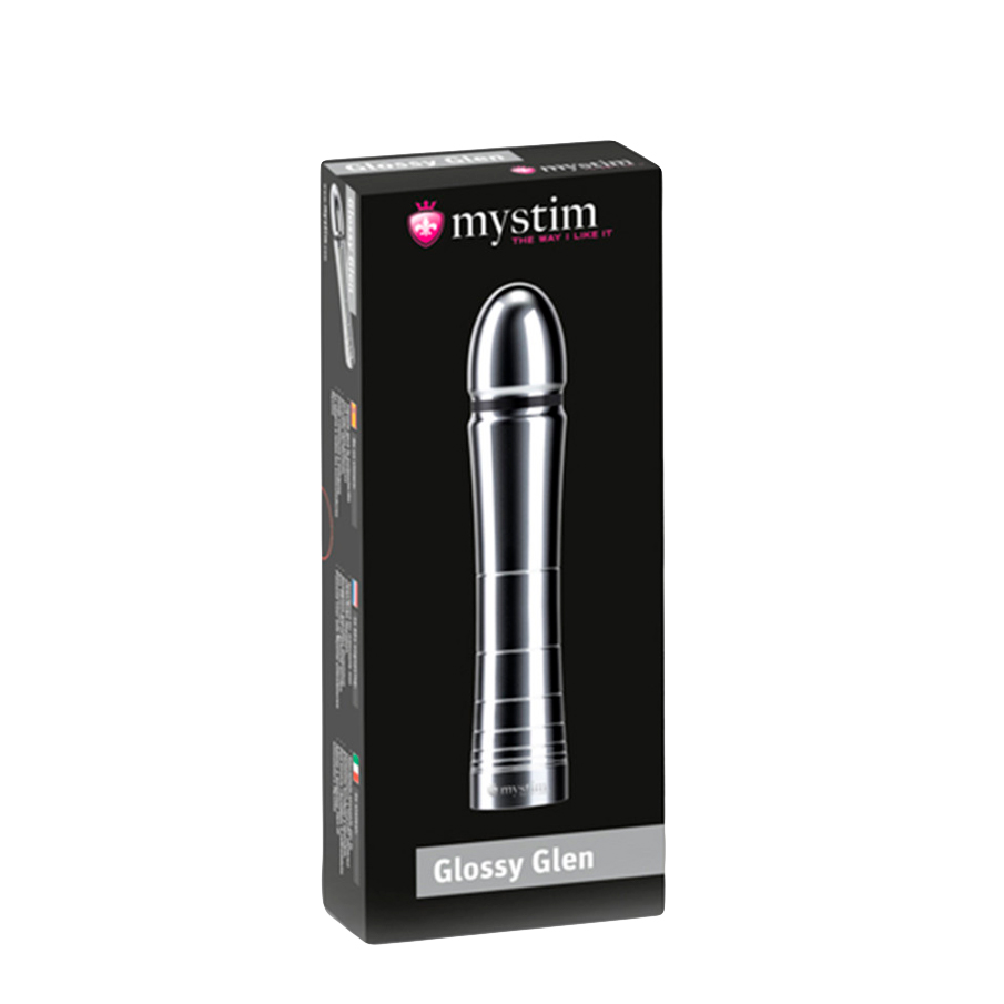 Миостимулятор Mystim Glossy Glen Dildo, серебристый