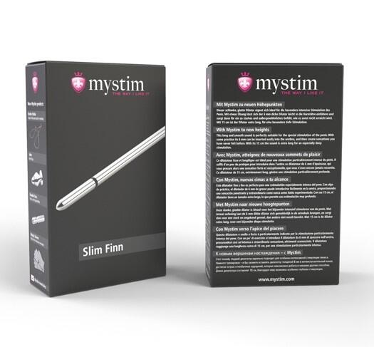 Миостимулятор уретры Mystim Slim Finn, серебристый