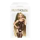 Корсаж с имитацией чулок Penthouse Miss Сurvy S/L, черный