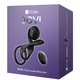 Виброкольцо с подхватом мошонки SVibe Snail Jovi с пультом ДУ, черное