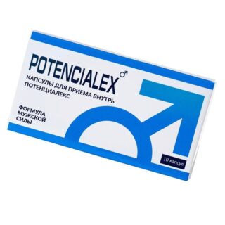 Мужское средство Potencialex для усиления потенции, 10 капсул