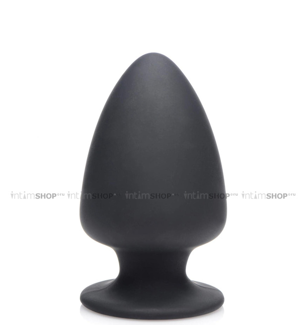 

Мягкая анальная пробка XR Brands Squeeze-It Medium, черная