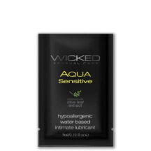 Лубрикант Wicked Aqua Sensitive на водной основе, 3 мл