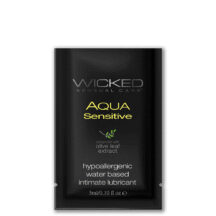 Мягкий лубрикант Wicked Aqua Sensitive на водной основе, 3 мл