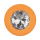 Набор анальных пробок CalExotics Cheeky Gems, оранжевые с бесцветными кристаллами