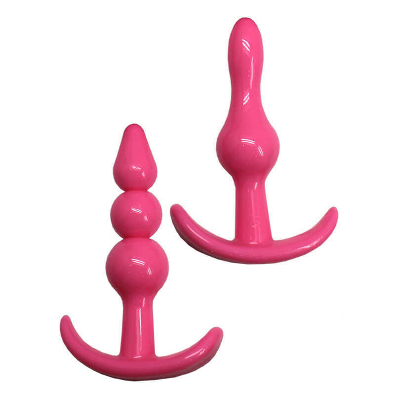 Набор анальных пробок для ношения Eroticon 4 шт, розовый