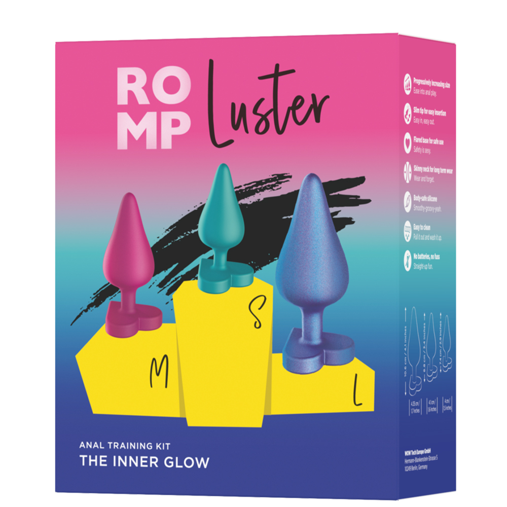 Набор анальных пробок Romp Luster, 3 шт.