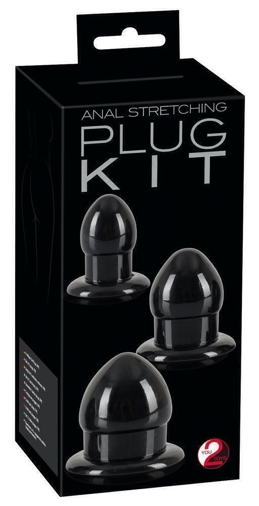 Набор анальных втулок You2Toys Anal Stretching Plug Kit, черный