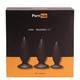 Набор анальных втулок PornHub Anal Training Kit, черный