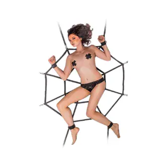 Набор для фиксации Lola Games Bondage Collections Паутина Plus Size, черный