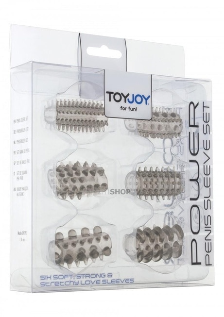 Набор эрекционных насадок Toy Joy Power Penis Sleeve Set, серый - фото 2