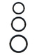 Набор из 3-х эрекционных колец Pipedream 3-Ring Stamina Set, черный