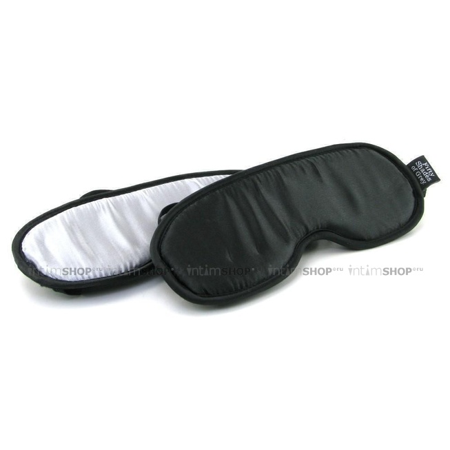 Набор из двух масок Soft Blindfold, черный, серый - фото 3
