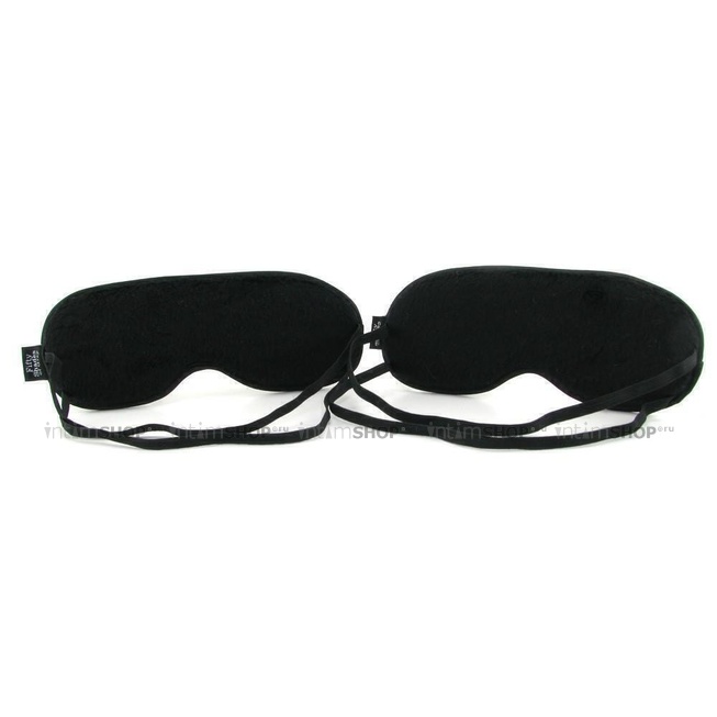 Набор из двух масок Soft Blindfold, черный, серый - фото 4
