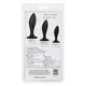 Набор анальных пробок Calexotics Curve Kit, черный