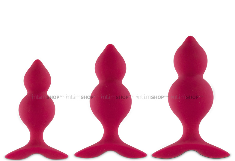 Набор анальных пробок FeelzToys Bibi Twin Butt Plug, розовый