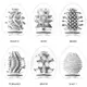 Набор мастурбаторов Tenga Egg New Standard, 6 шт