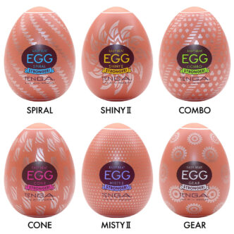 Набор мастурбаторов Tenga Egg Hard-Boiled II 6 шт, коричневый