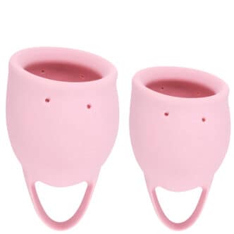 Набор менструальных чаш Lola Games Natural Wellness Magnolia, 2 шт, розовый