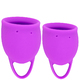 Набор менструальных чаш Lola Games Natural Wellness Tulip, 2 шт, фиолетовый