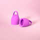 Набор менструальных чаш Lola Games Natural Wellness Tulip, 2 шт, фиолетовый