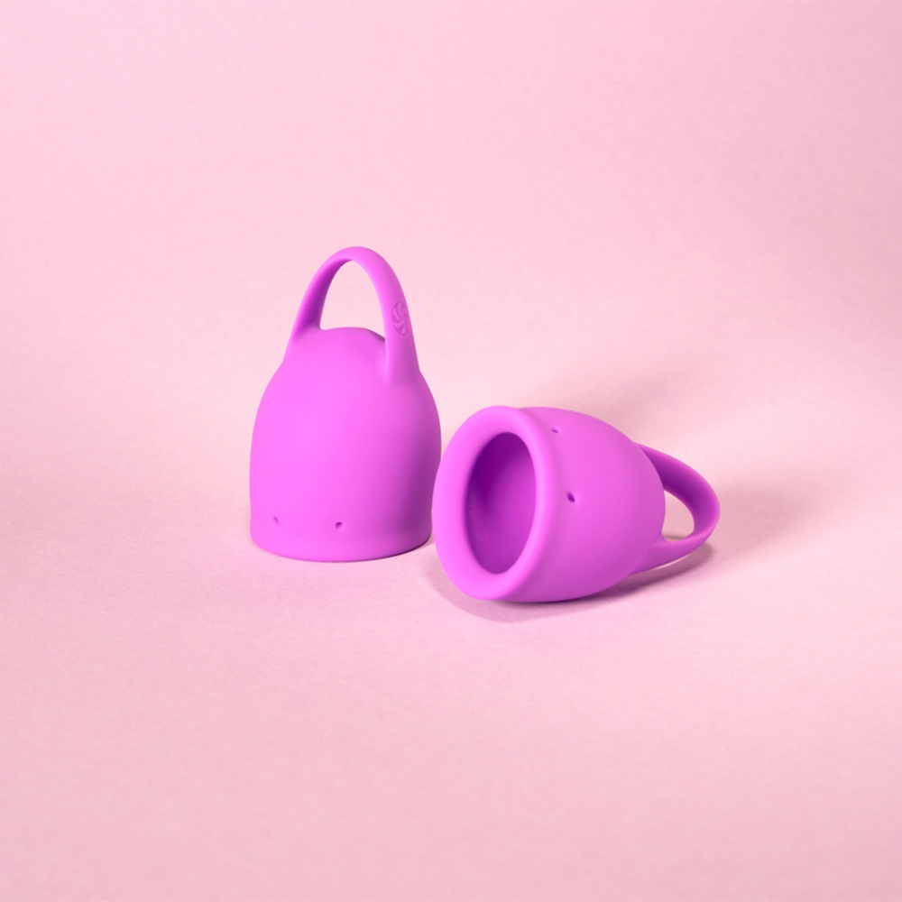Набор менструальных чаш Lola Games Natural Wellness Tulip, 2 шт, фиолетовый