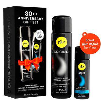 Набор Pjur 30th Anniversary Gift Set: Pjur Original, 100 мл + Pjur Aqua, 30 мл