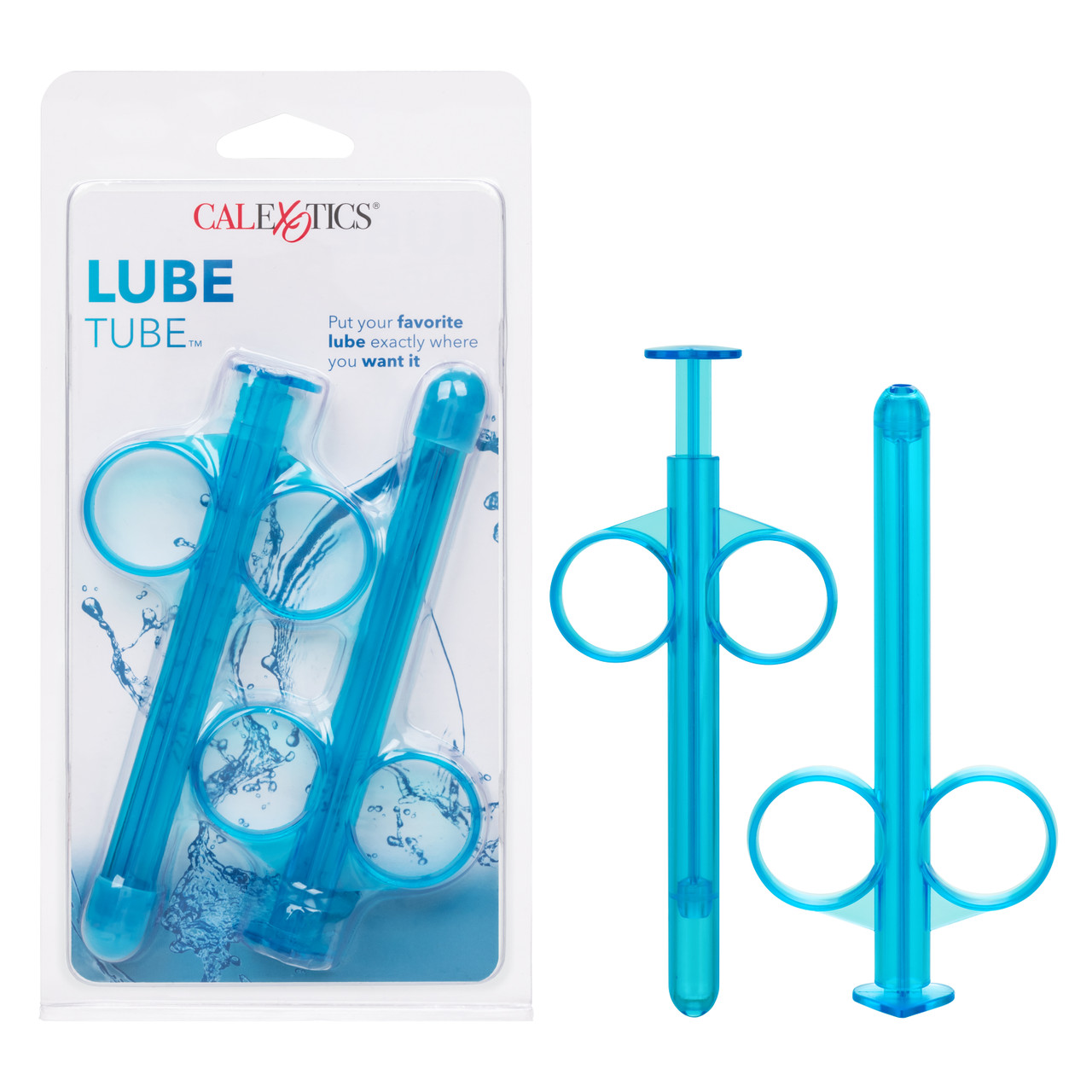 Набор шприцов для введения лубриканта CalExotics Lube Tube, голубой