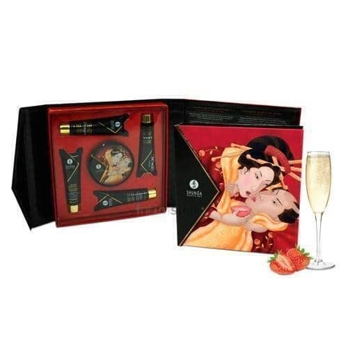 Набор Shunga Geisha's Secret Клубника с шампанским, 5 предметов