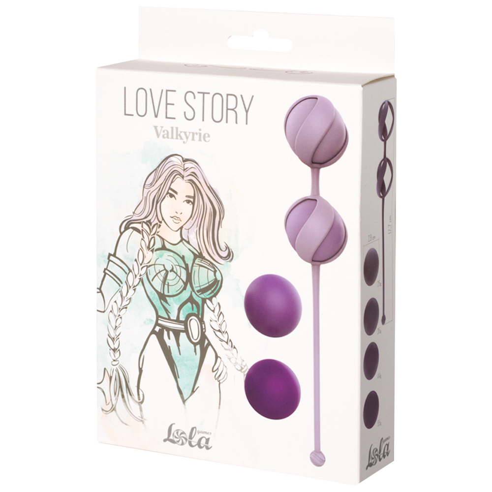 Набор вагинальных шариков Lola Games Love Story Valkyrie, фиолетовый