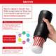 Набор Tenga Vacuum Gyro Roller с мастурбатором Rolling Cup с всасыванием и вращением, черный