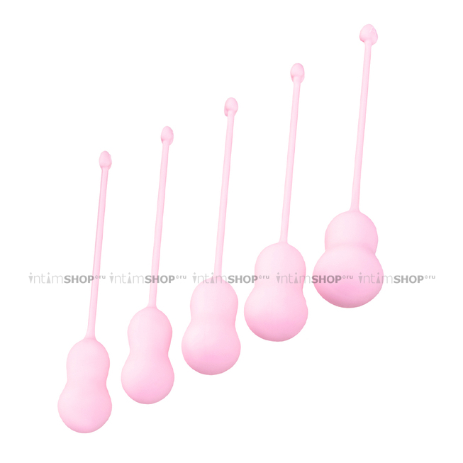 Набор вагинальных шариков Toyfa Flovetta Tulips, розовый - фото 1